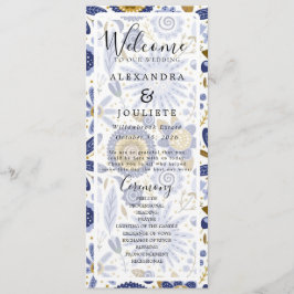 Bröllopsprogrammet Rustic Earth Blommigts Program