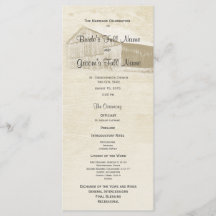 Bröllopsprogrammet Rustic Land Barn