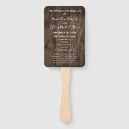 Bröllopsprogrammet Rustic Wood Land Barn