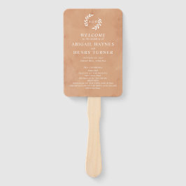 Bröllopsprogrammet Rustik vattenfärg