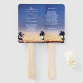 Bröllopsprogrammet Sunset Handflatan Beach String 