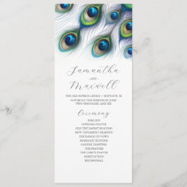 Bröllopsprogrammet Tea Length - Mall Peacock