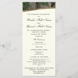 Bröllopsprogrammet Träd och Lämna Camo Program