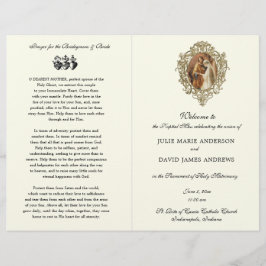 Bröllopsprogrammet Traditionell katolsk latinsk ma