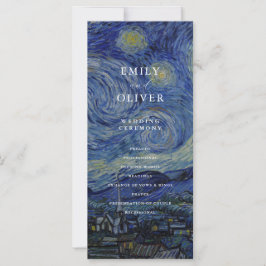 Bröllopsprogrammet Van Gogh Starry Night