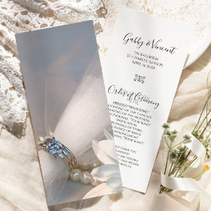 Bröllopsprogrammet Vit Daisy Elegance Program