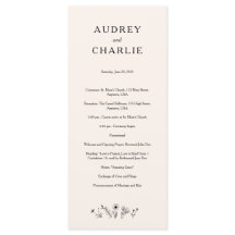 Bröllopsprogrammet Wildblomma