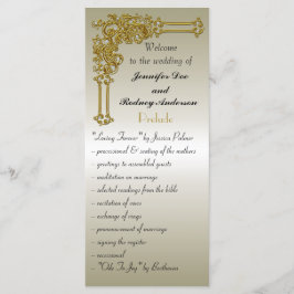 Bröllopsprogrammets rackkort program