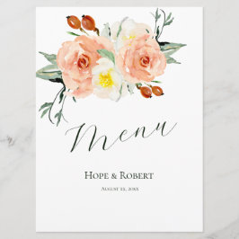 Bröllopsrecept för ljussommarblommor meny