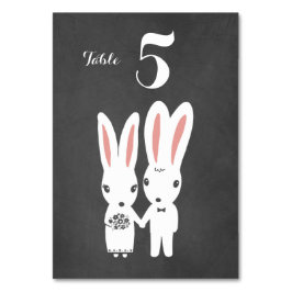 Bröllopsrecept från Bunnies par Chalkboard Stil Bordsnummer