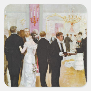 Bröllopsreceptet, 1900 fyrkantigt klistermärke
