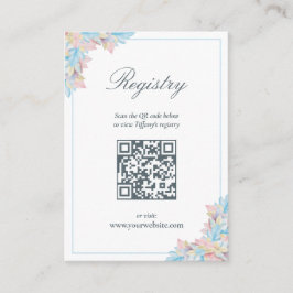 Bröllopsregistrering Höstkärlek Blå Pumpa Bröllops Tilläggskort