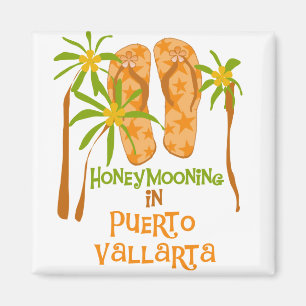 BröllopsresaPuerto Vallarta Tshirts och gåvor Magnet
