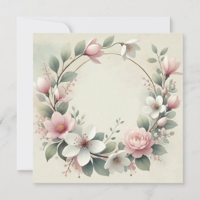 Bröllopsring Annonsering Inbjudningar (Framsida)