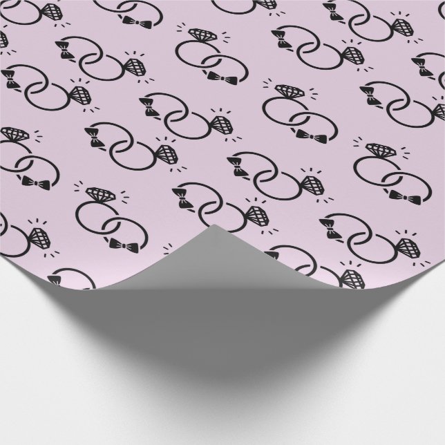 Bröllopsringar För Bröllopspresenter Sömlösa  Presentpapper (Hörn)