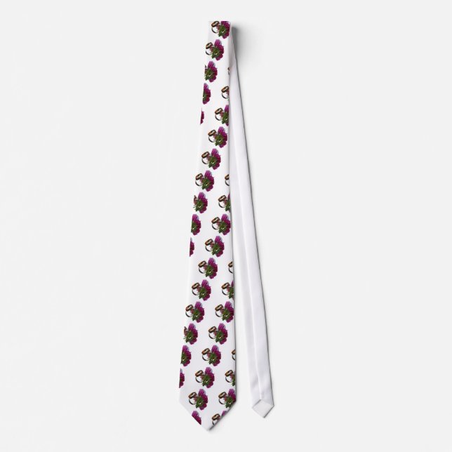 Bröllopsringar och blommor slips (Framsida)