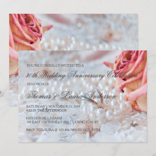 Bröllopsringar Pärlor 30-års bröllopsjubileum Inbjudningar