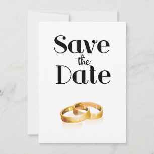 Bröllopsringar Save the Date Inbjudningar