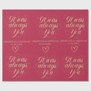 Bröllopsros Favorit Klassisk Det Var Alltid Du Presentpapper