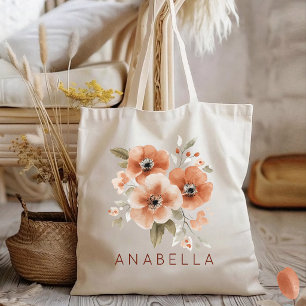 Bröllopssällskap Boho Blommig Mors Dag Mamma Anp Tygkasse