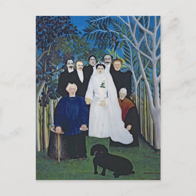 Bröllopssällskapet, cirka 1905 vykort (Framsida)