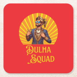 Bröllopssäsong sydasiatisk stil underlägg papper kvadrat