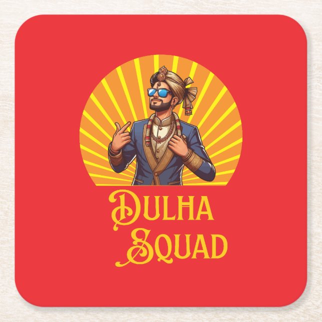 Bröllopssäsong sydasiatisk stil underlägg papper kvadrat (Framsidan)