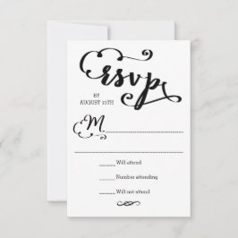 Bröllopsscript - RSVP-kort OSA Kort