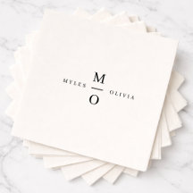 Bröllopsservetter | Parmonogram Eleganta Servetter
