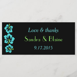 Bröllopsset - Tropiskt - Hibiskus Blå