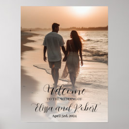 Bröllopsskyltfoto: Anpassa Ditt Perfekta Bröllop Poster