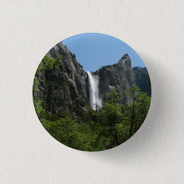Bröllopsslöjan i Yosemite nationalpark Knapp (Framsida)