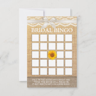 Bröllopsspel Bingo med Elfenbensfärgad Band och So