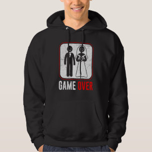 Bröllopsspel över brudgummen möhippa hoodie