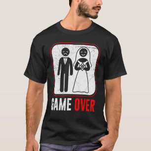 Bröllopsspel över brudgummen möhippa t shirt