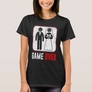 Bröllopsspel över brudgummen möhippa t shirt