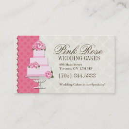 Bröllopstårtakonstnärvisitkortar Visitkort