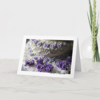 Bröllopstårtakort Tack Kort