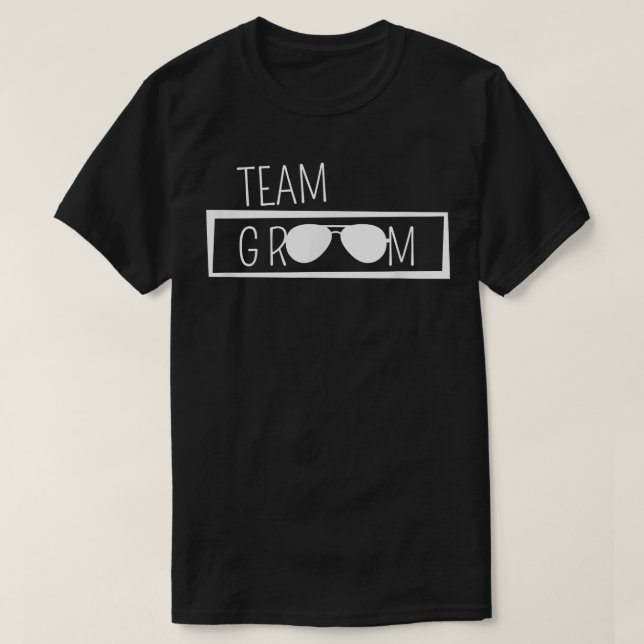 Bröllopsteam Groom Squad Bröllop Best Man Svärmann T Shirt (Design framsida)
