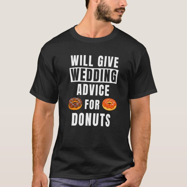 Bröllopstips för Donuts Event Bröllopsplanerare T Shirt (Framsida)