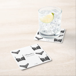 Bröllopsunderkläder Brudtjej Underklänning Mönster Underlägg Papper Kvadrat