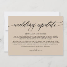 Bröllopsuppdatering | Mindre Bröllop