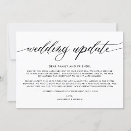 Bröllopsuppdatering | Mindre Bröllop Meddelande