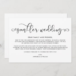 Bröllopsuppdatering | Mindre Bröllop Meddelande