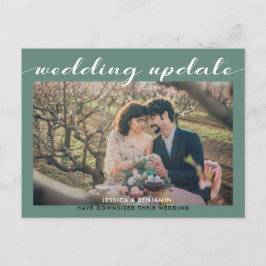 Bröllopsuppdatering | Mindre bröllop Meddelande Vykort