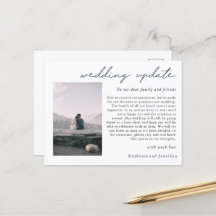 Bröllopsuppskjutande Fotouppdatering Modern Skrift