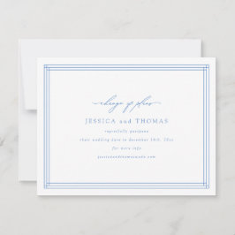 Bröllopsuppskov Förändring av datum Chic fönster Meddelande