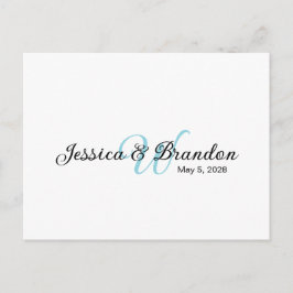 Bröllopsvattenflasketikett 016 vykort