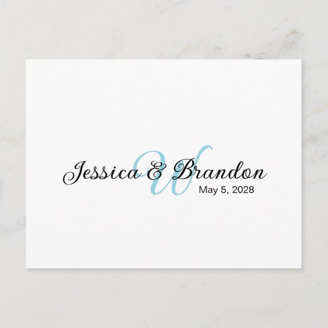 Bröllopsvattenflasketikett 016 vykort (Framsida)