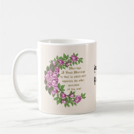 Bröllopsvers anpassad bröllopsmugg kaffemugg